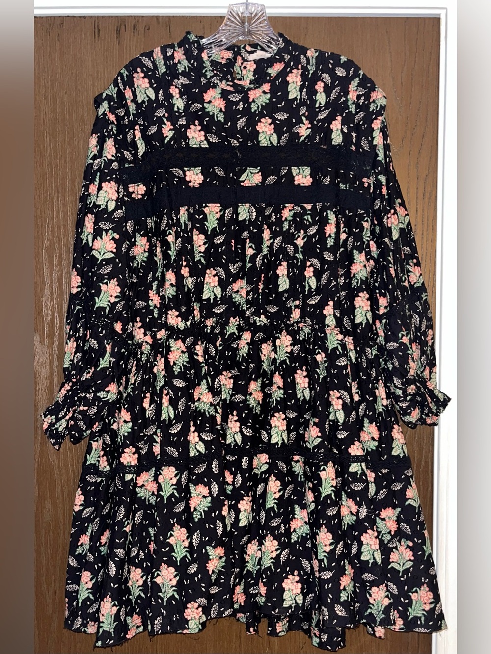 NWT Pilcro Long-Sleeve Mock-Neck Swing Mini Dress size Large - Picture 8 of 14